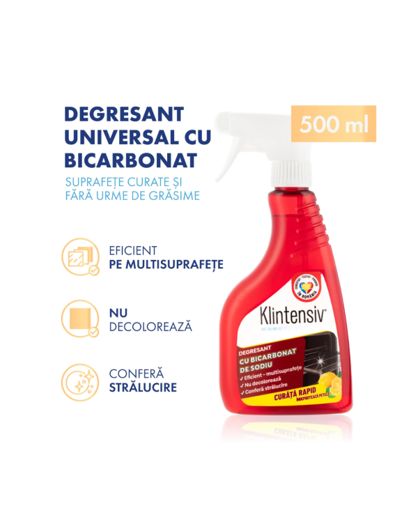 Klintensiv Degresant cu Bicarbonat de Sodiu 500 ml