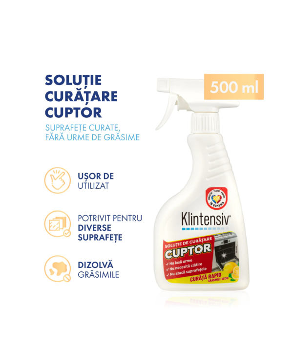  Klintensiv Soluție Curățare Cuptor 500 ml