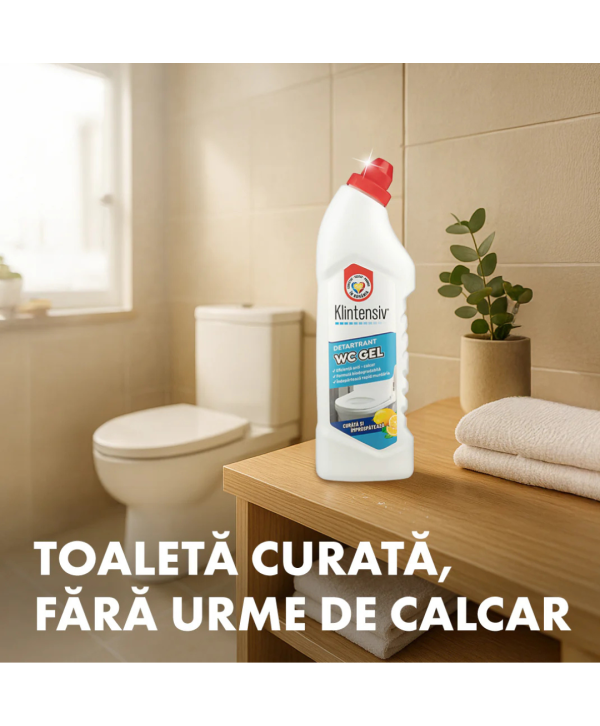 Klintensiv Gel Detartrant WC Suprafețe Ceramice 750ml