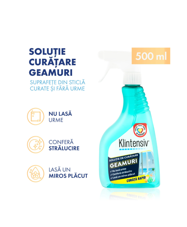 Klintensiv Soluție Curățare Geamuri 500ml
