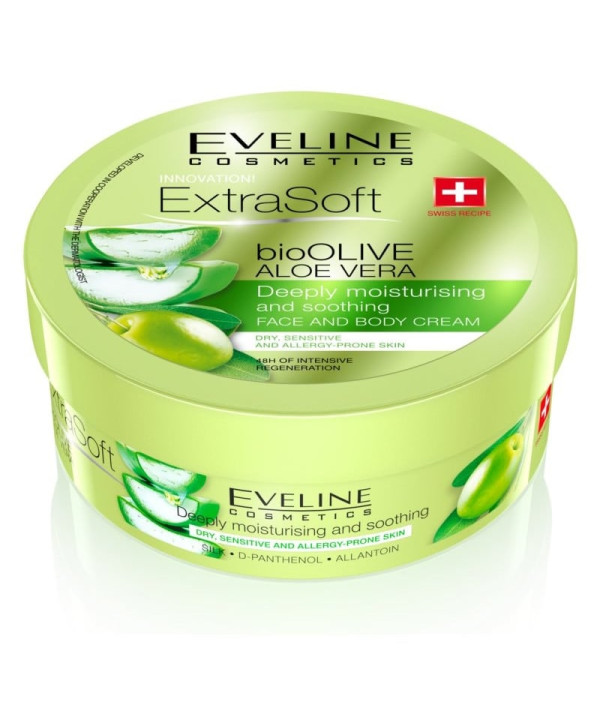 Eveline Extra Soft Crema Cu Aloe Vera si Masline Bio 175ml