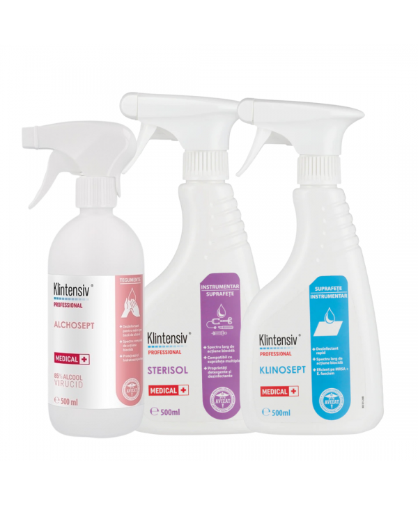 Klintensiv Pachet Solutii Profesionale pentru Dezinfectare 500ml