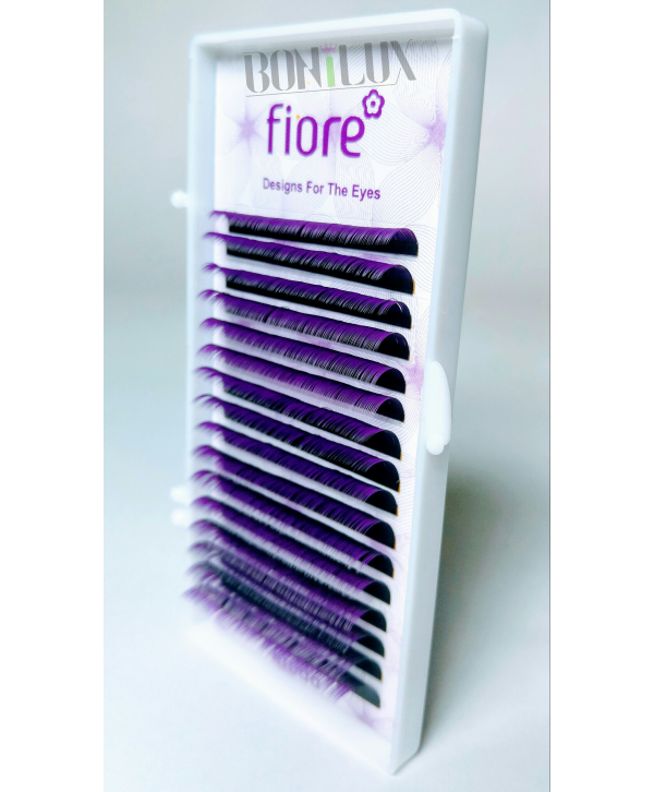 Extensii Gene Fiore Silk  TwoTone Black-Violet.