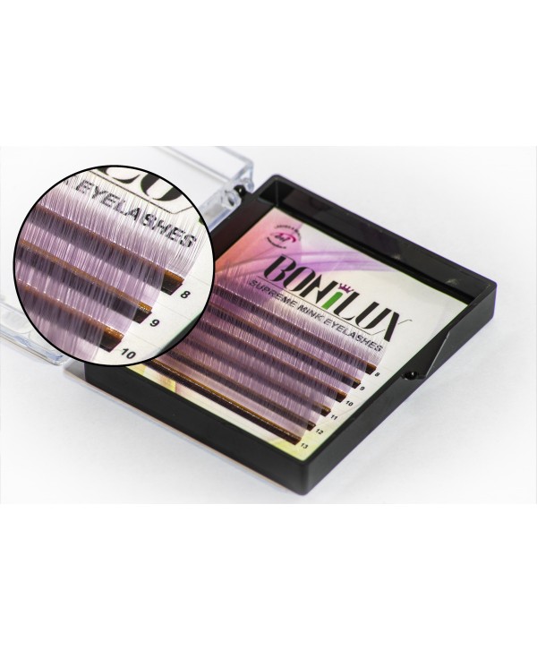 Extensii Gene Bonilux "Supreme" Mini Mix Violet Deschis /0.07