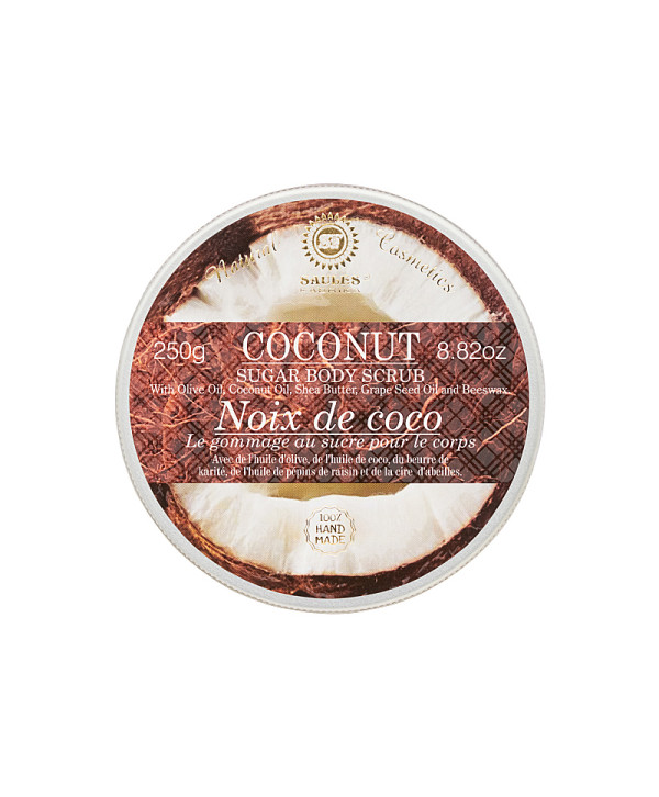 Saules Exfoliant Corp cu Zahar aroma de Cocos 250g