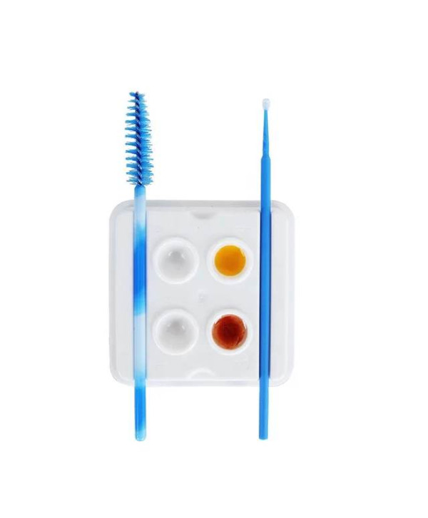 Recipient plastic amestec pigmenti / vopsea/ henna 4 cupe